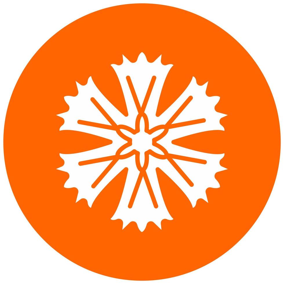 Fringed Dianthus Vector Icon Style