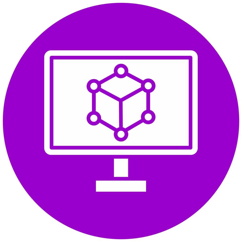 3D Modeling Vector Icon Style