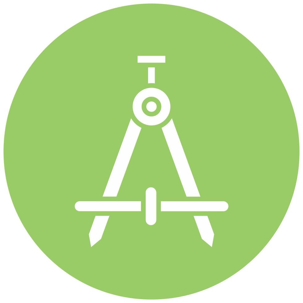 Drawing Compass Vector Icon Style