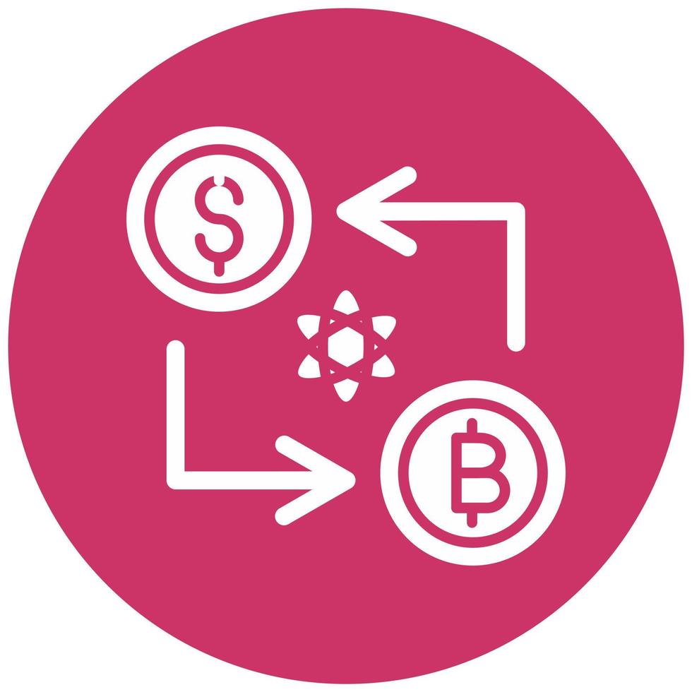 Atomic Swap Vector Icon Style