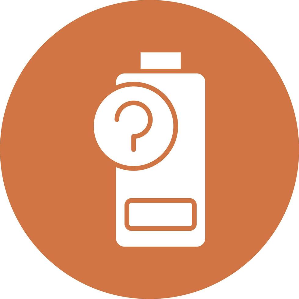 Battery Unknown Vector Icon Style