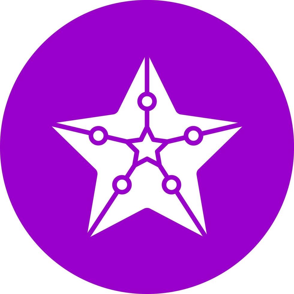 estrella de mar vector icono estilo