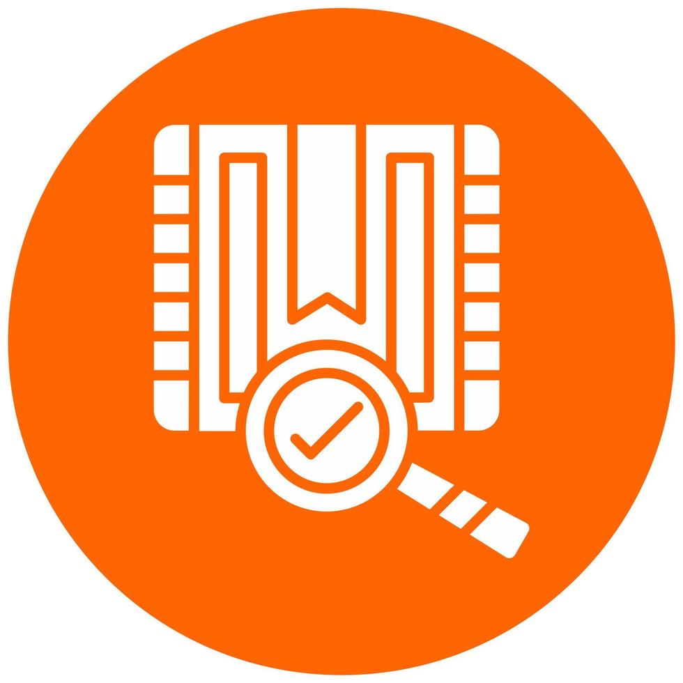 Parcel Inspection Vector Icon Style