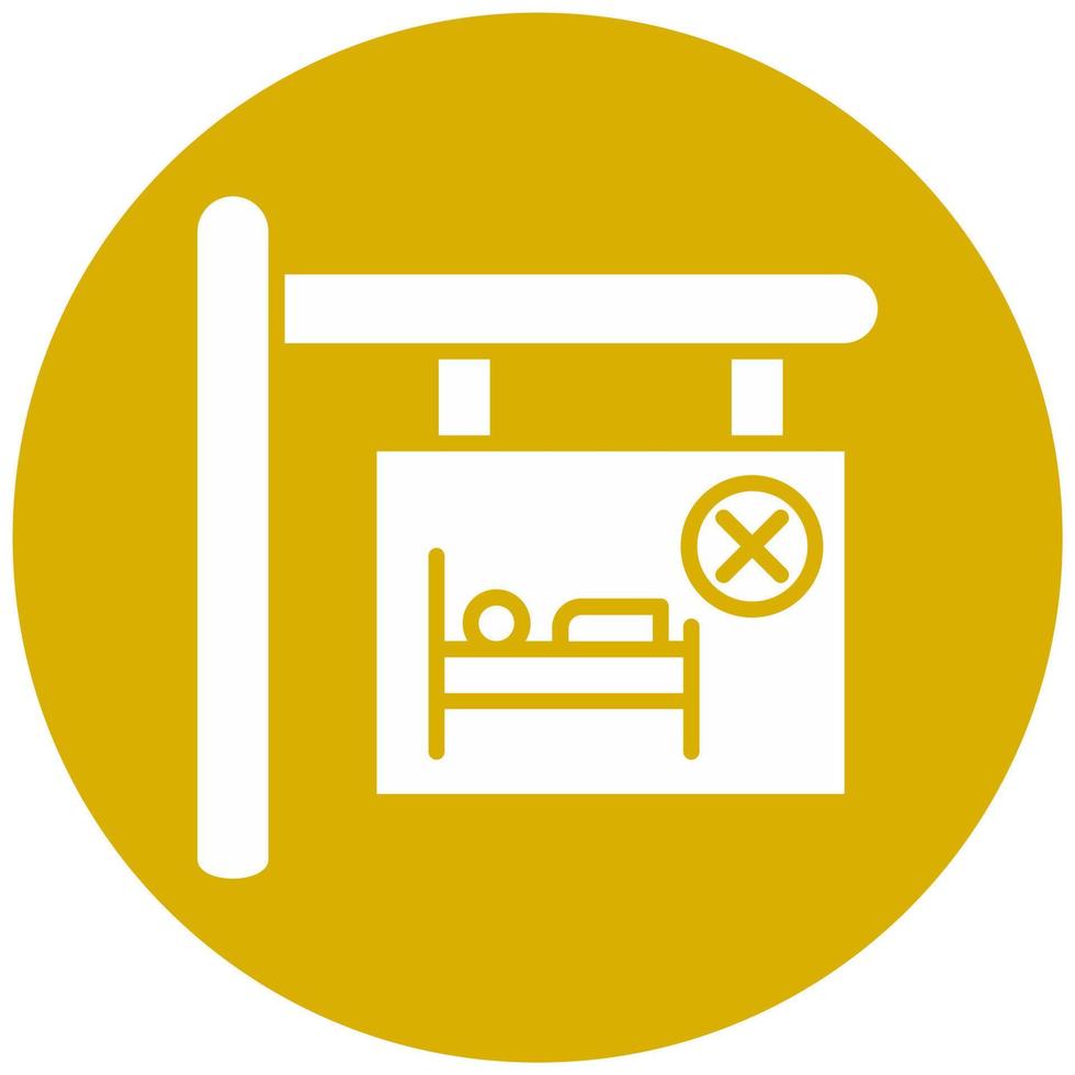 Room Cancel Vector Icon Style