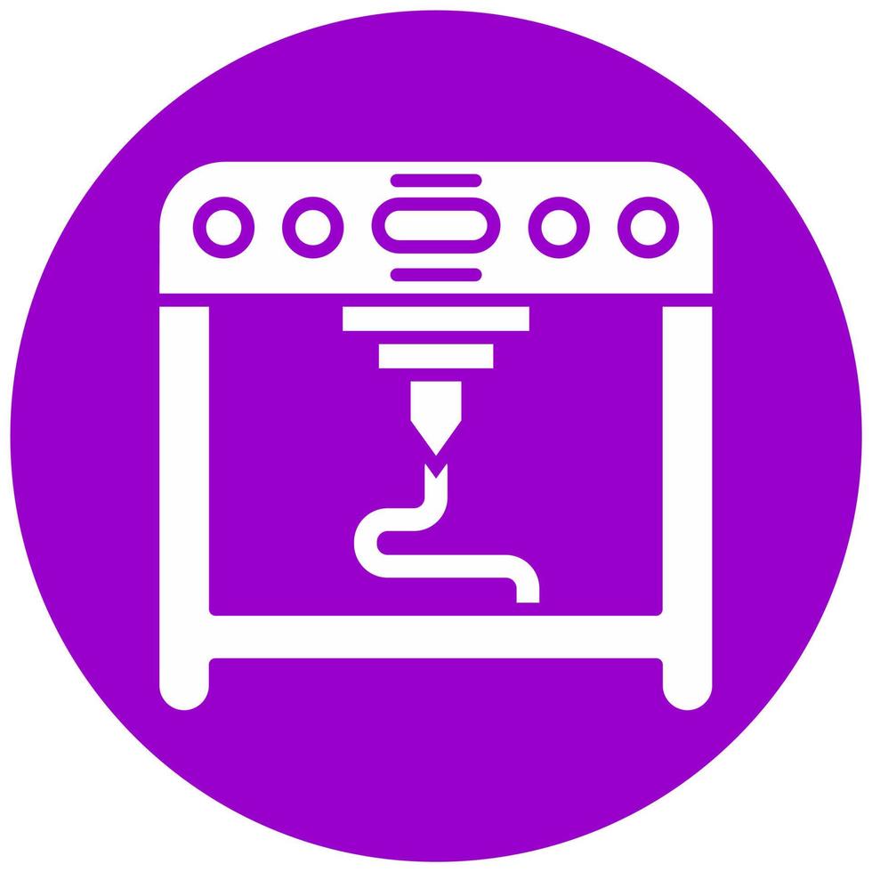 3D Printing Vector Icon Style