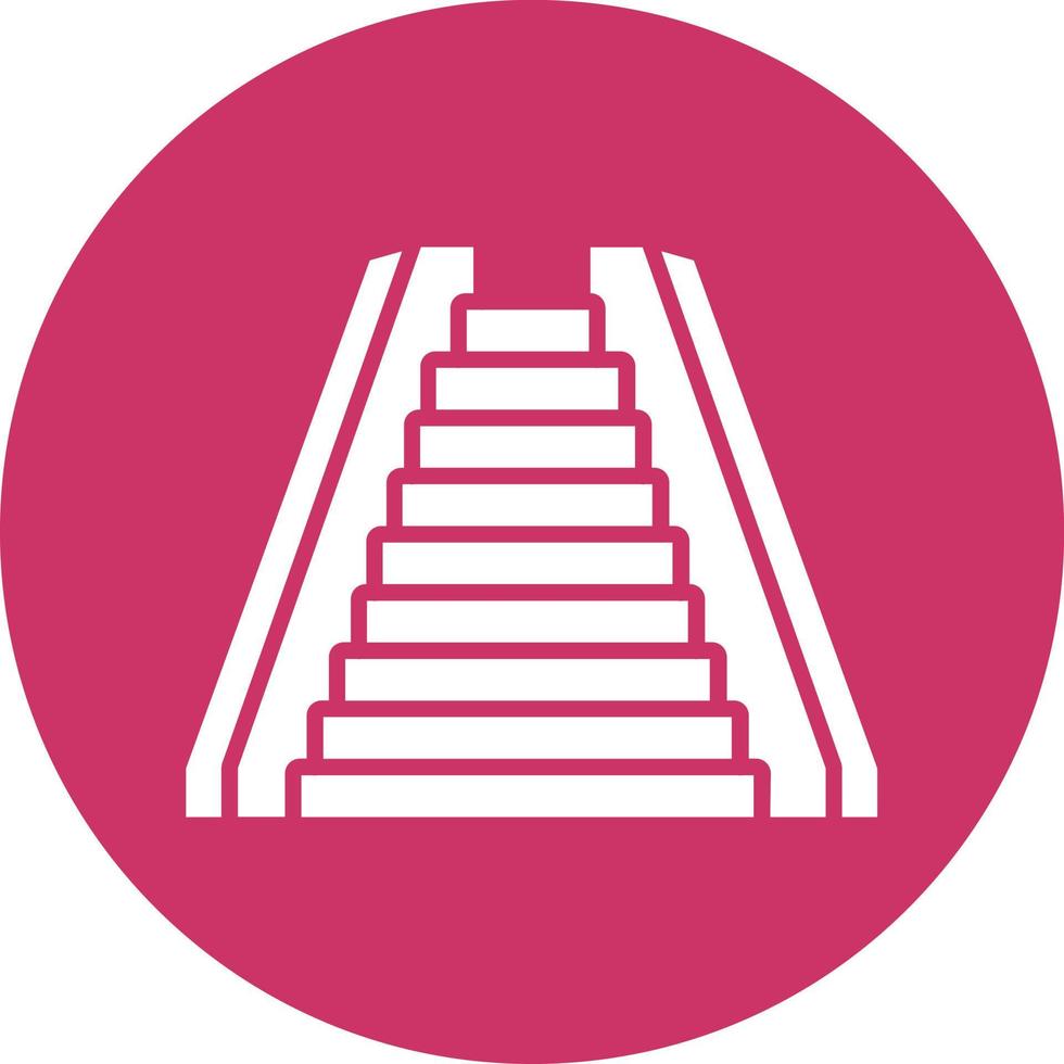 Escalator Vector Icon Style