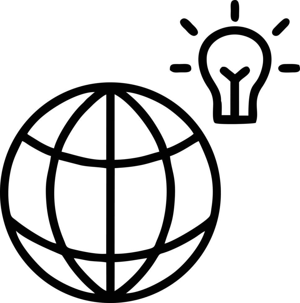 Idea solution icon symbol vector image. Illustration of the creative innovation concept design. EPS 10