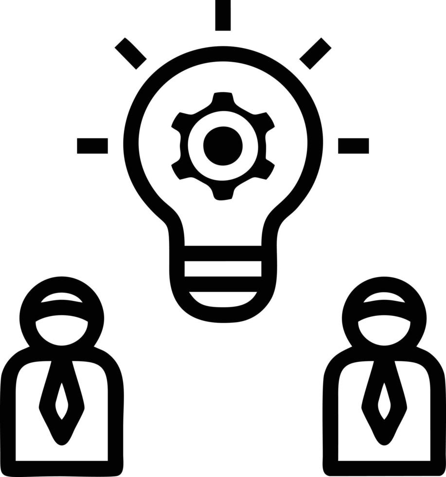 Idea solution icon symbol vector image. Illustration of the creative innovation concept design. EPS 10