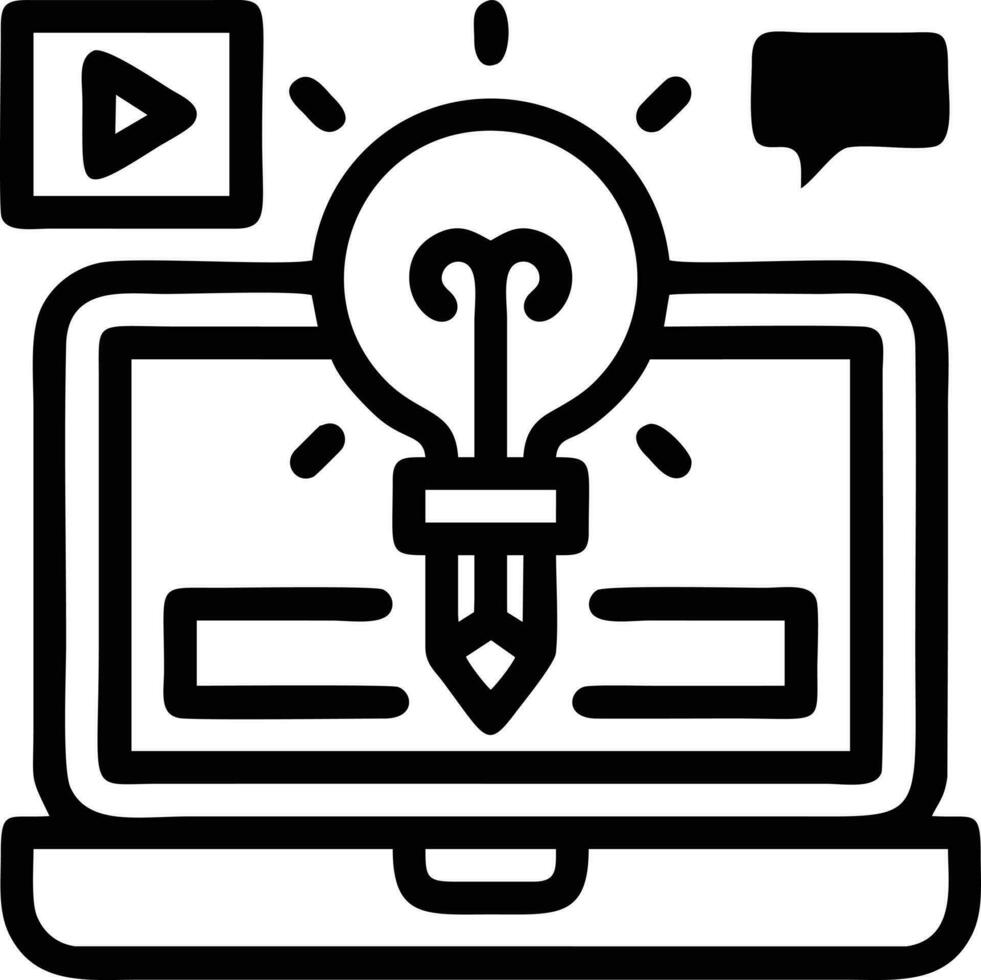 Idea solution icon symbol vector image. Illustration of the creative innovation concept design. EPS 10