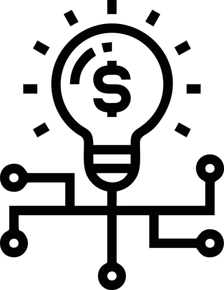 Idea solution icon symbol vector image. Illustration of the creative innovation concept design. EPS 10