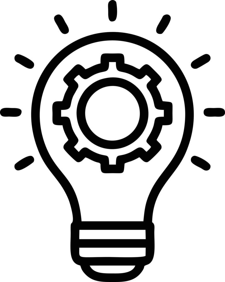 Idea solution icon symbol vector image. Illustration of the creative innovation concept design. EPS 10