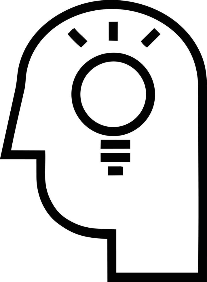 Idea solution icon symbol vector image. Illustration of the creative innovation concept design. EPS 10