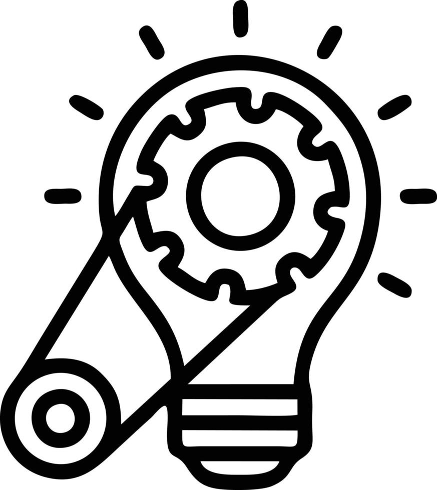 Idea solution icon symbol vector image. Illustration of the creative innovation concept design. EPS 10