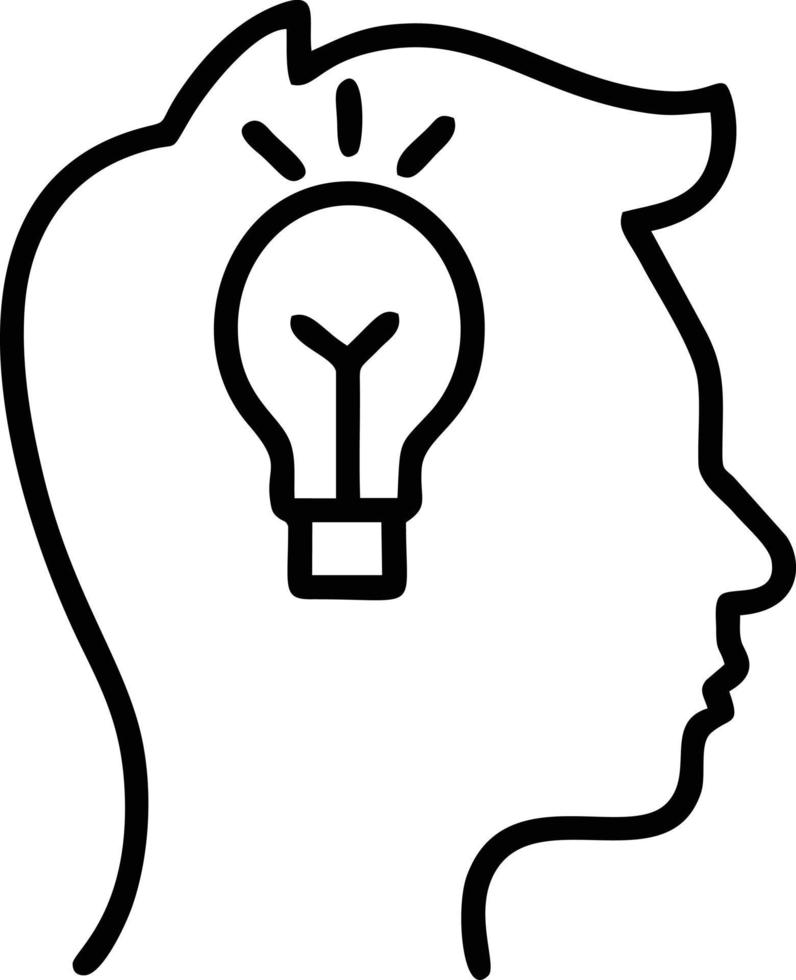 Idea solution icon symbol vector image. Illustration of the creative innovation concept design. EPS 10