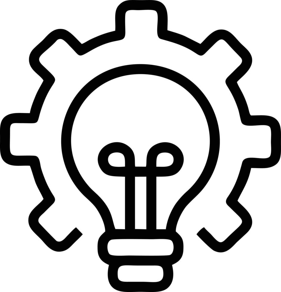Idea solution icon symbol vector image. Illustration of the creative innovation concept design. EPS 10