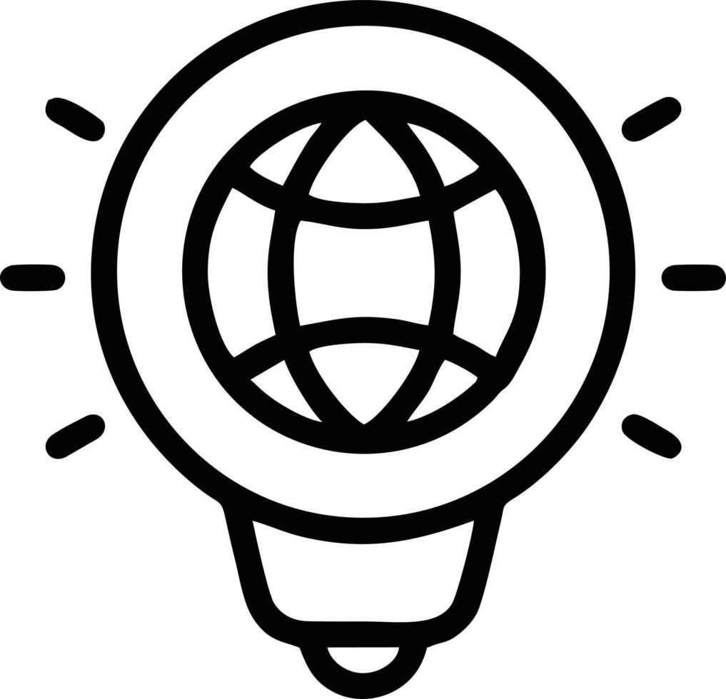 Idea solution icon symbol vector image. Illustration of the creative innovation concept design. EPS 10