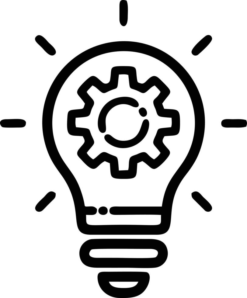 Idea solution icon symbol vector image. Illustration of the creative innovation concept design. EPS 10