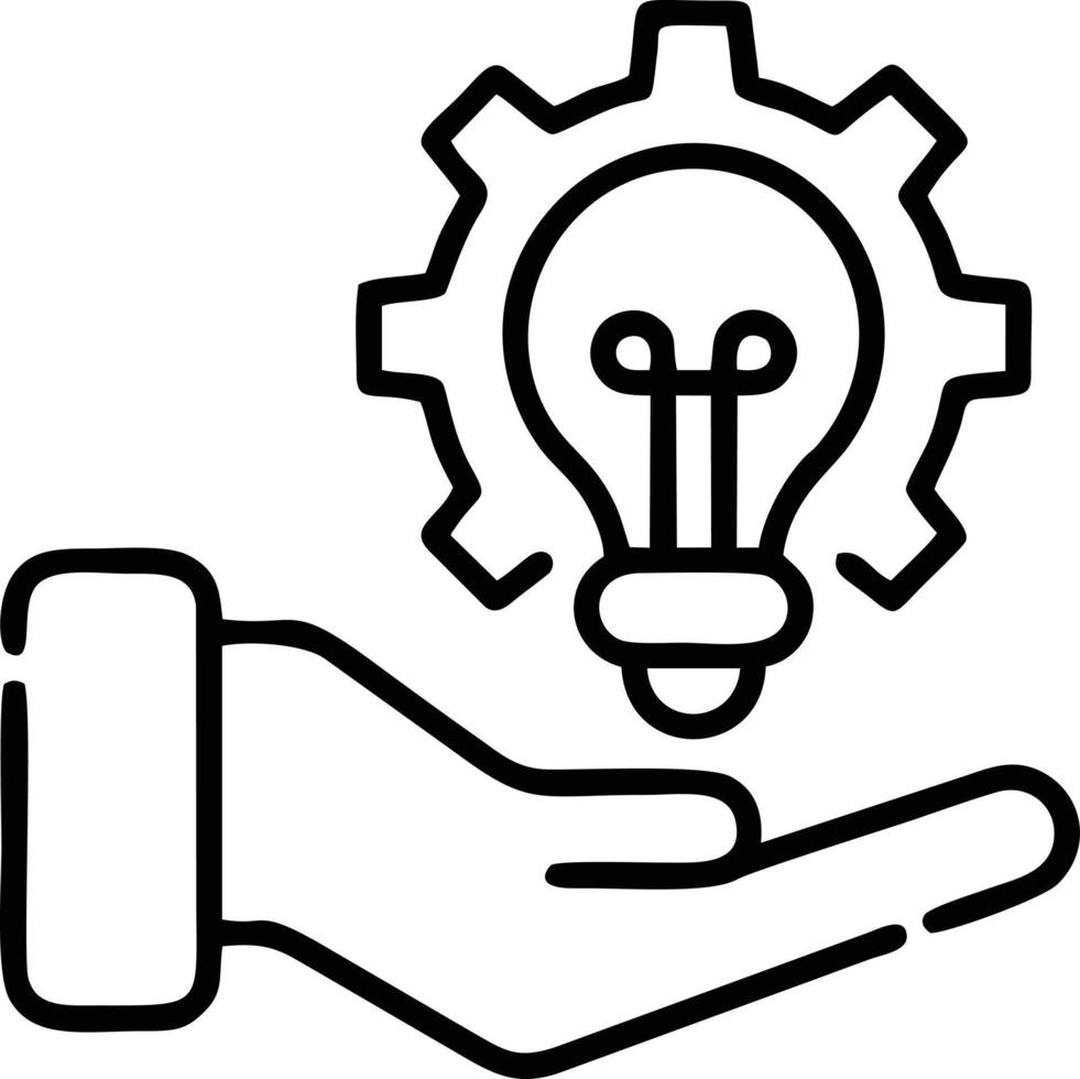 Idea solution icon symbol vector image. Illustration of the creative innovation concept design. EPS 10