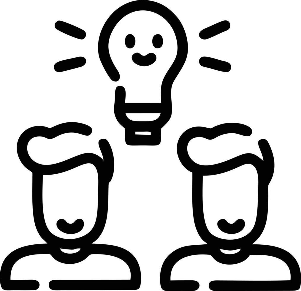 Idea solution icon symbol vector image. Illustration of the creative innovation concept design. EPS 10