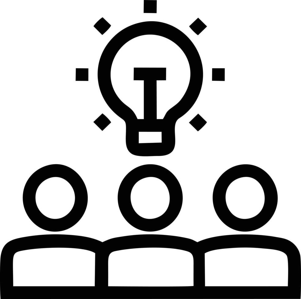 Idea solution icon symbol vector image. Illustration of the creative innovation concept design. EPS 10