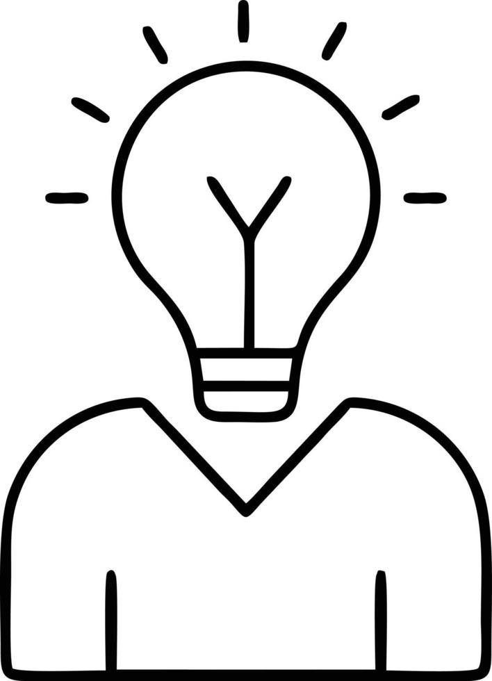 Idea solution icon symbol vector image. Illustration of the creative innovation concept design. EPS 10