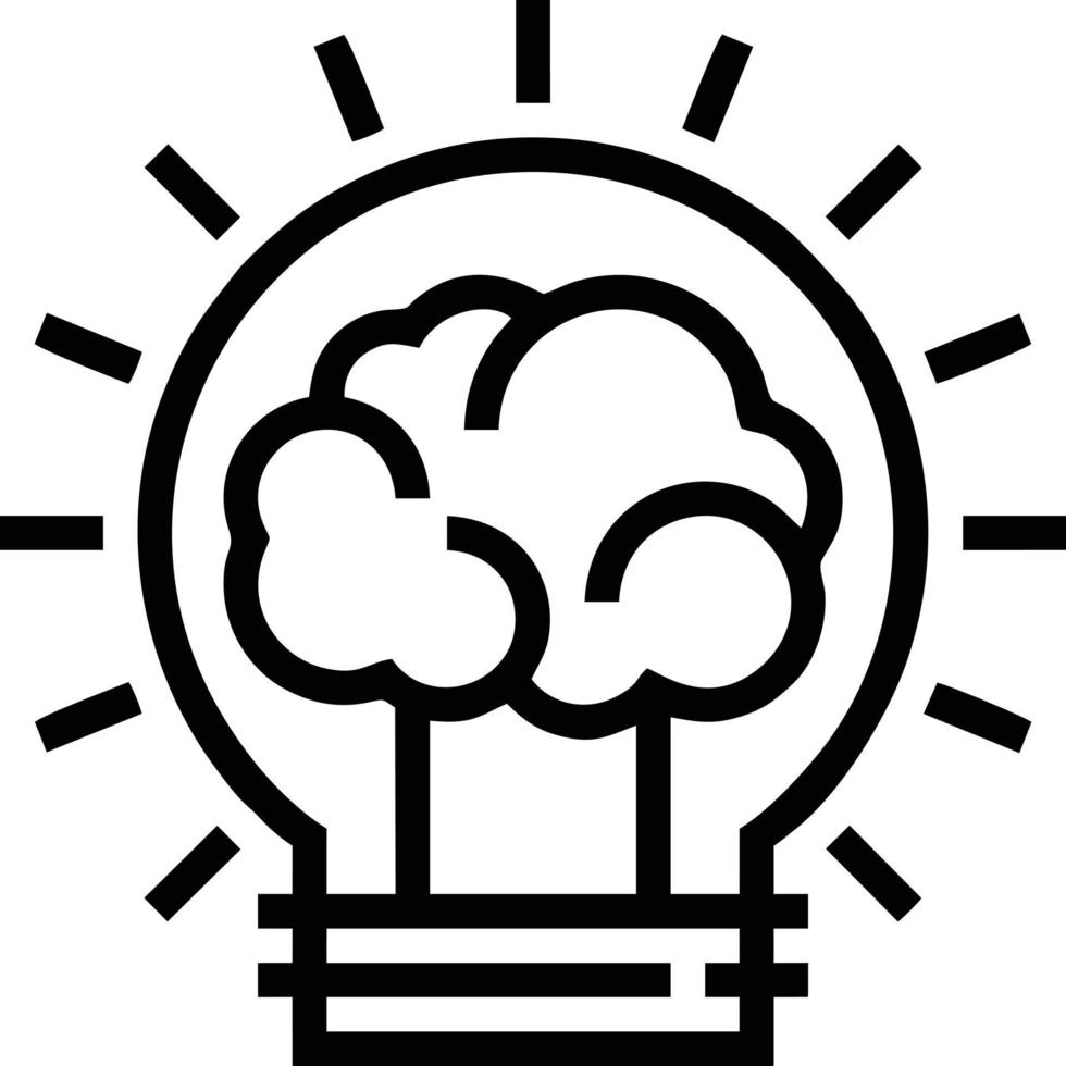Idea solution icon symbol vector image. Illustration of the creative innovation concept design. EPS 10