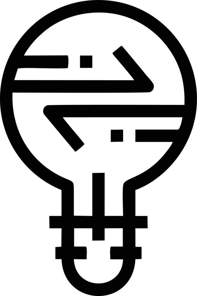 Idea solution icon symbol vector image. Illustration of the creative innovation concept design. EPS 10