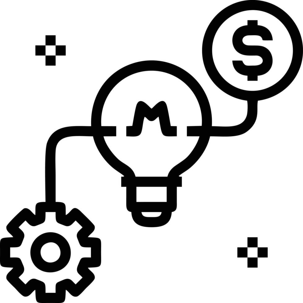 Idea solution icon symbol vector image. Illustration of the creative innovation concept design. EPS 10