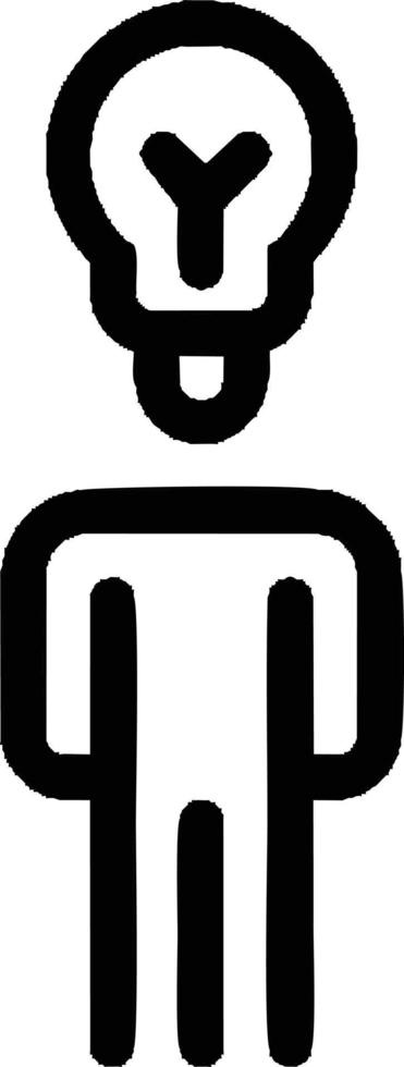 Idea solution icon symbol vector image. Illustration of the creative innovation concept design. EPS 10