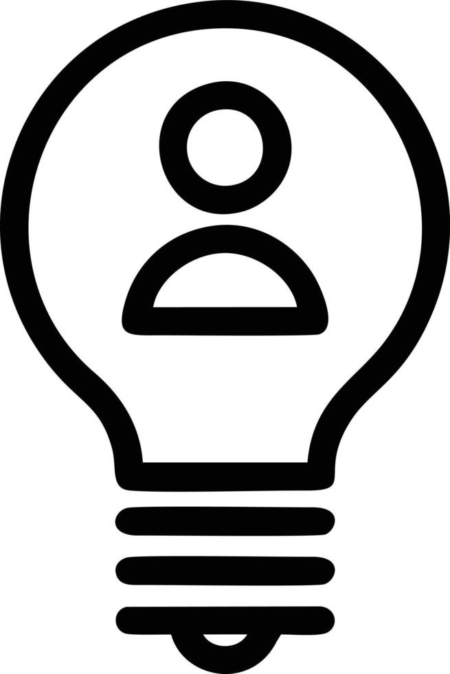 Idea solution icon symbol vector image. Illustration of the creative innovation concept design. EPS 10