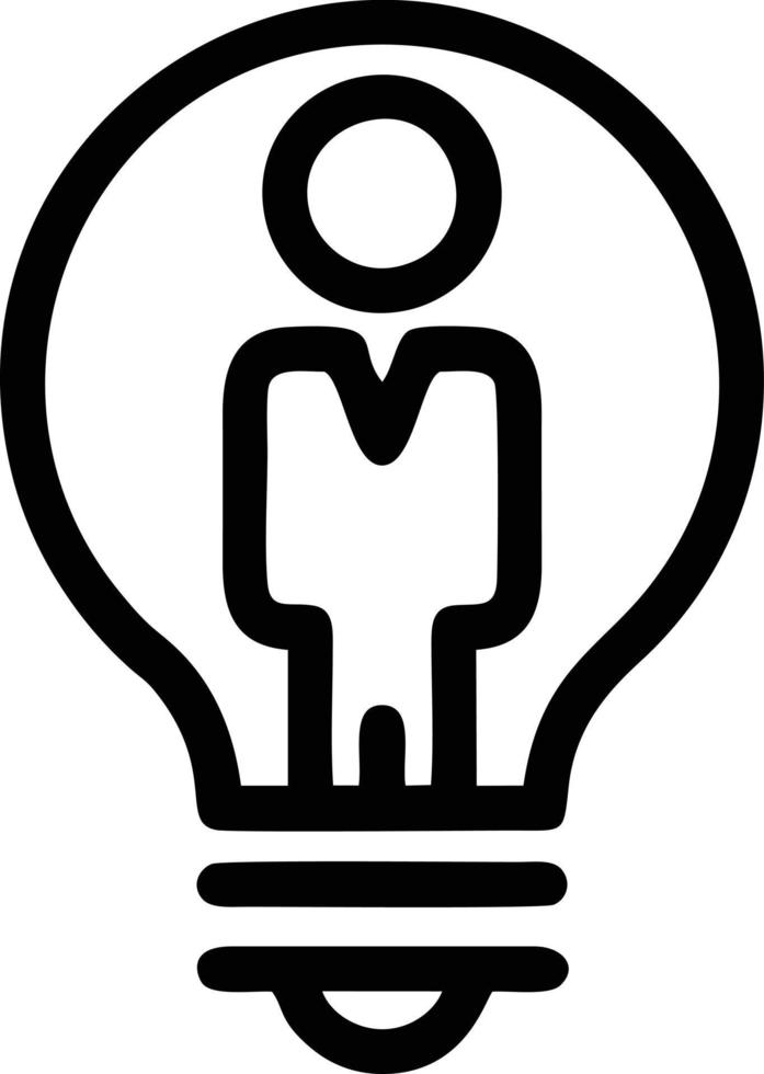 Idea solution icon symbol vector image. Illustration of the creative innovation concept design. EPS 10