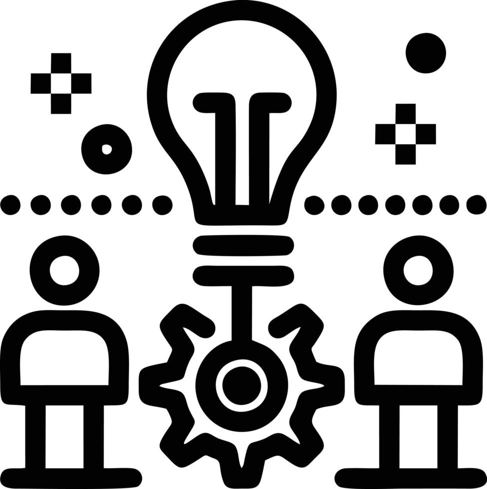 Idea solution icon symbol vector image. Illustration of the creative innovation concept design. EPS 10