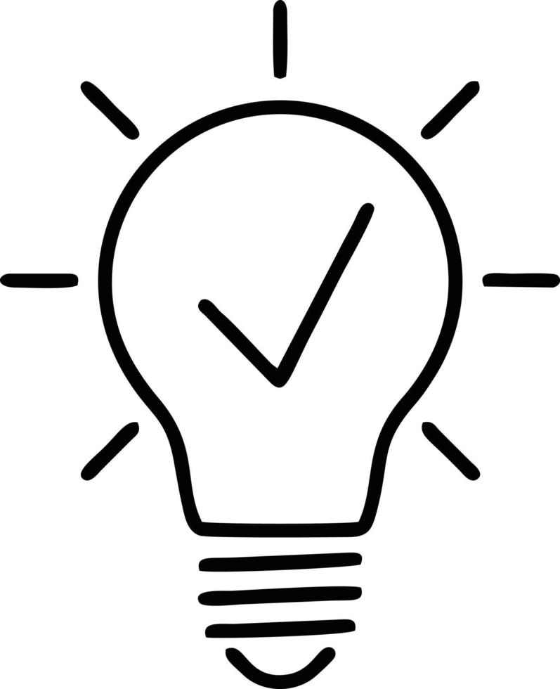 Idea solution icon symbol vector image. Illustration of the creative innovation concept design. EPS 10