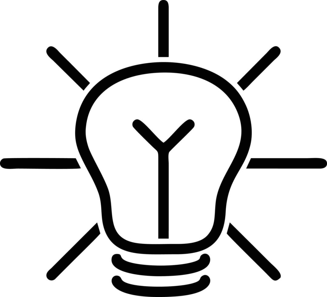 Idea solution icon symbol vector image. Illustration of the creative innovation concept design. EPS 10