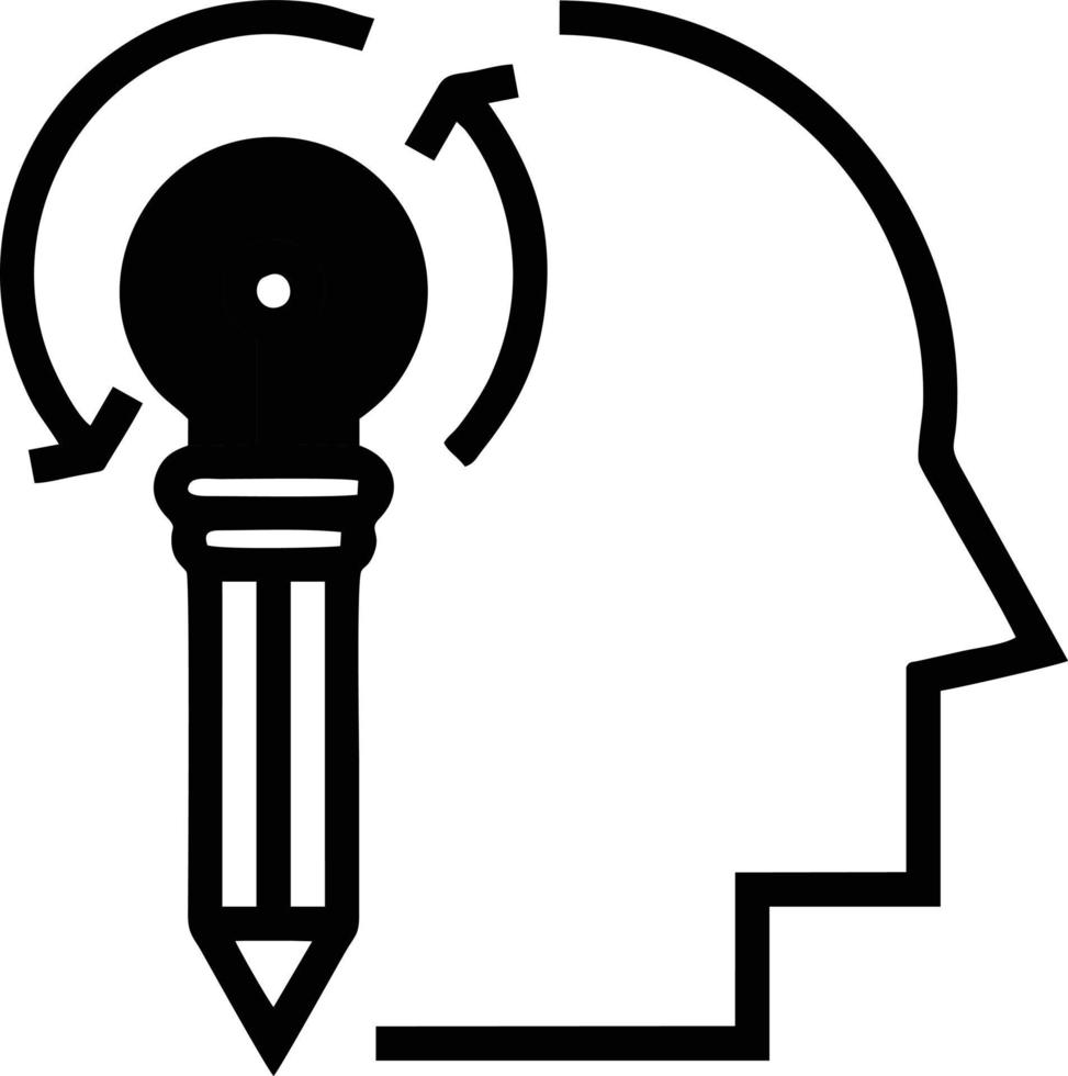 Idea solution icon symbol vector image. Illustration of the creative innovation concept design. EPS 10