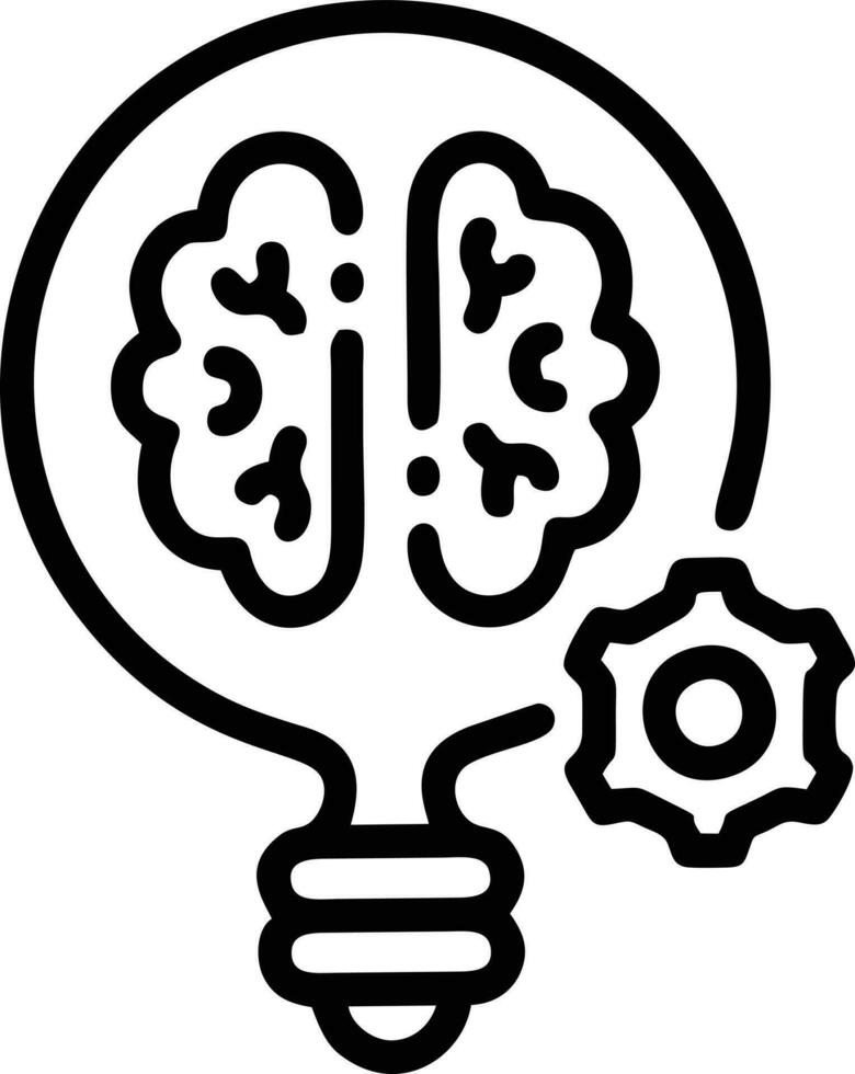 Idea solution icon symbol vector image. Illustration of the creative innovation concept design. EPS 10