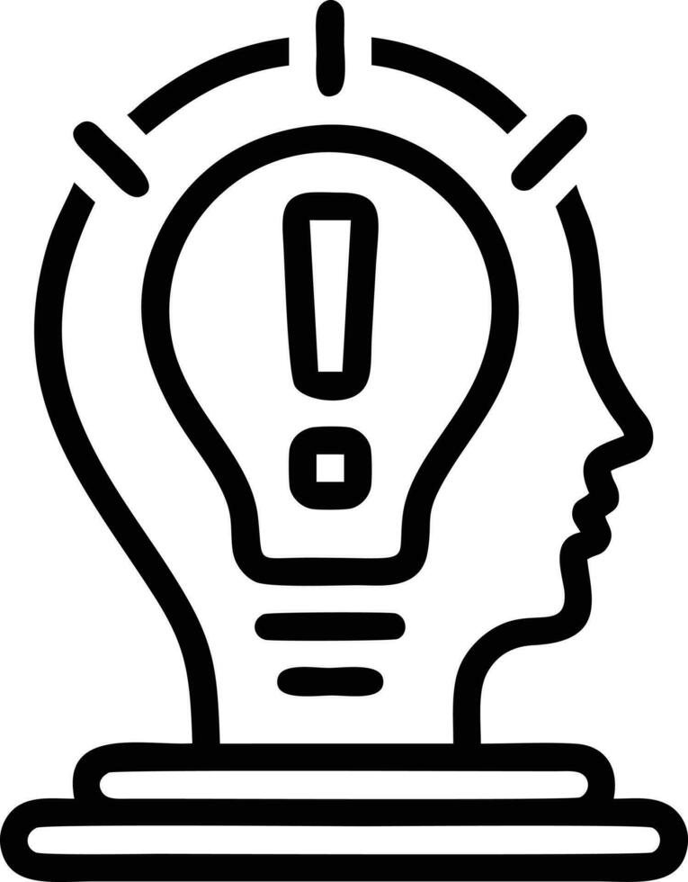Idea solution icon symbol vector image. Illustration of the creative innovation concept design. EPS 10