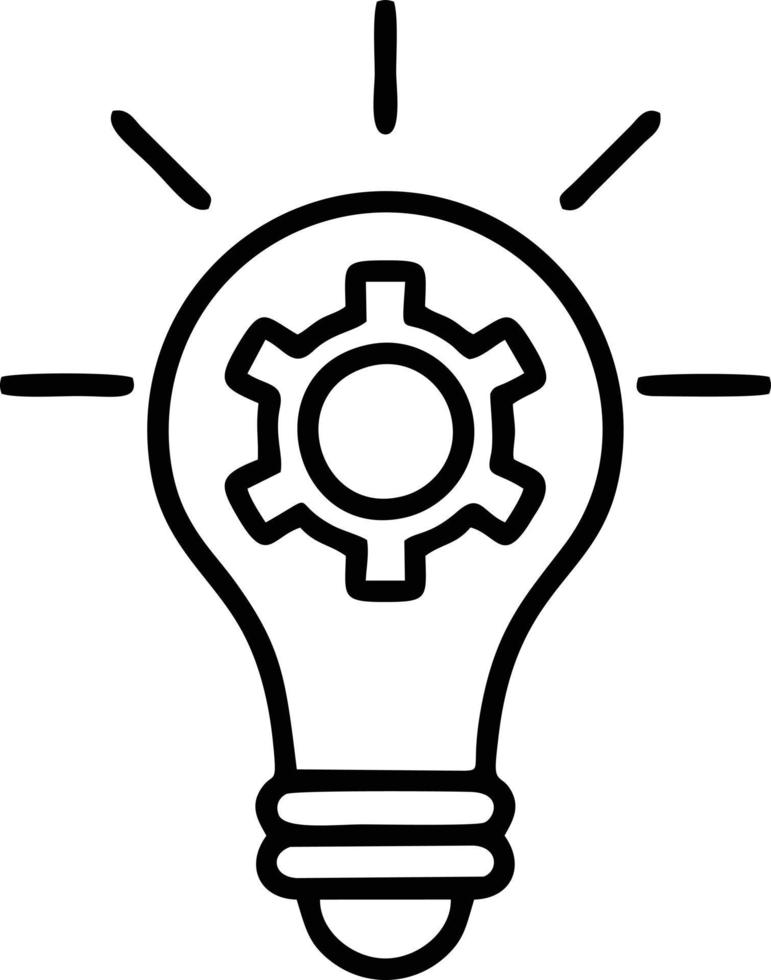 Idea solution icon symbol vector image. Illustration of the creative innovation concept design. EPS 10