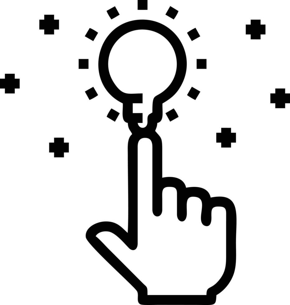 Idea solution icon symbol vector image. Illustration of the creative innovation concept design. EPS 10