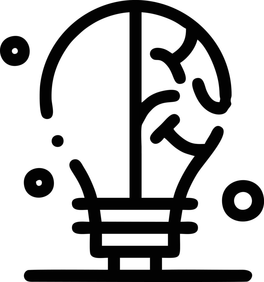 Idea solution icon symbol vector image. Illustration of the creative innovation concept design. EPS 10