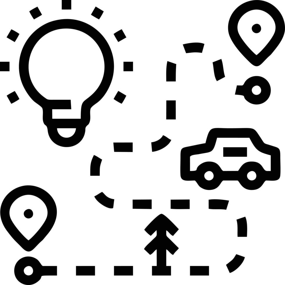 Idea solution icon symbol vector image. Illustration of the creative innovation concept design. EPS 10