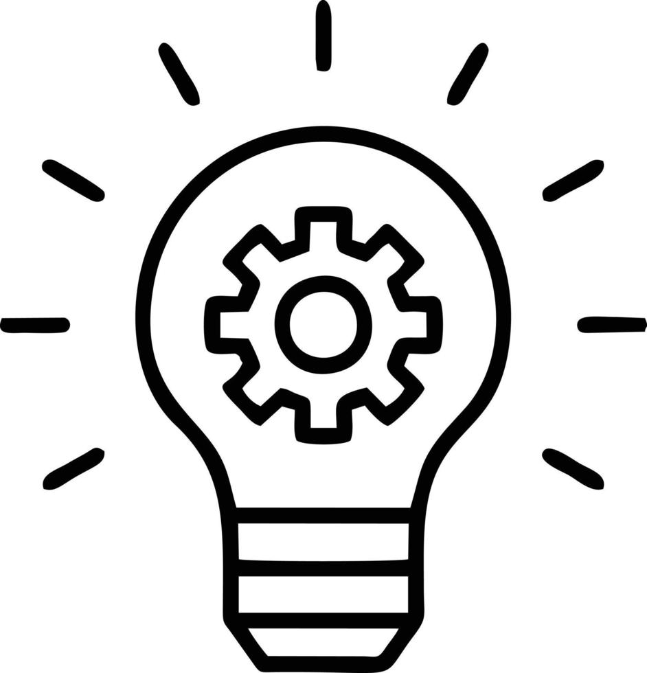 Idea solution icon symbol vector image. Illustration of the creative innovation concept design. EPS 10