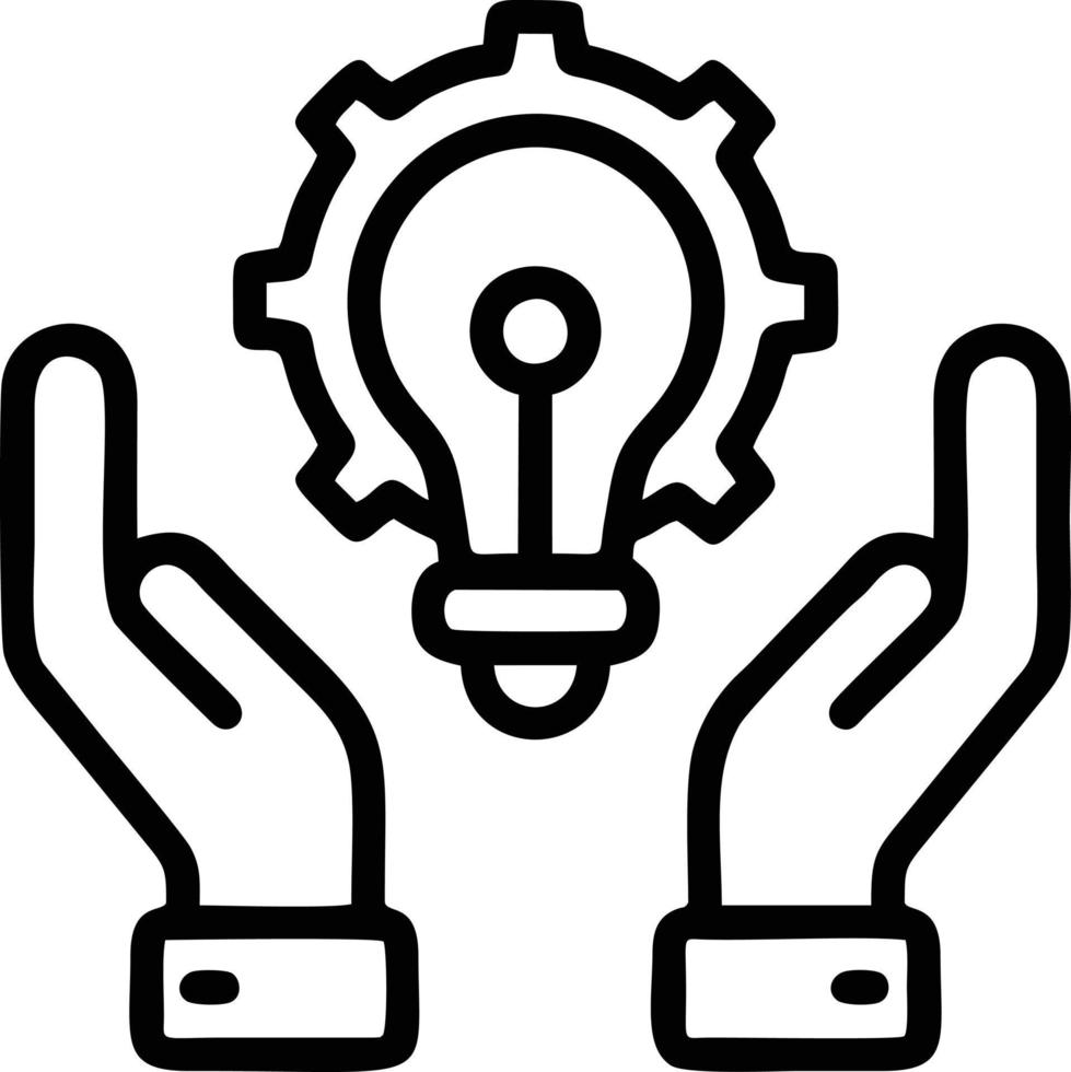 Idea solution icon symbol vector image. Illustration of the creative innovation concept design. EPS 10