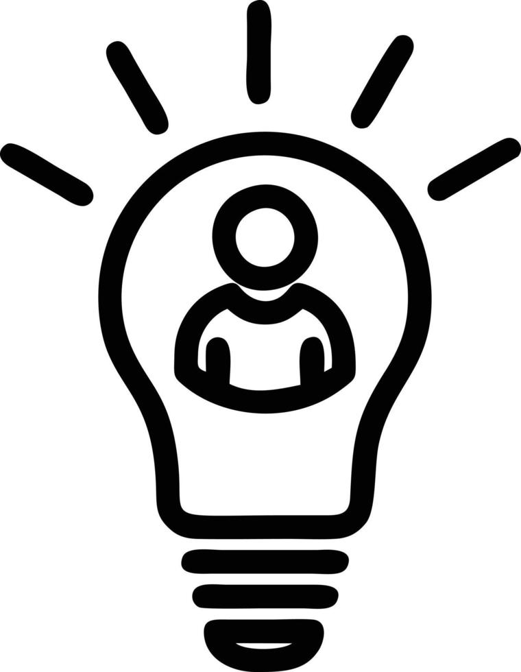 Idea solution icon symbol vector image. Illustration of the creative innovation concept design. EPS 10
