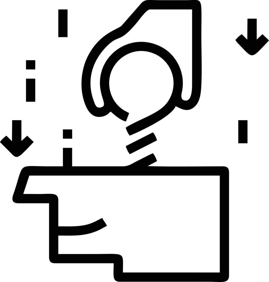 Idea solution icon symbol vector image. Illustration of the creative innovation concept design. EPS 10