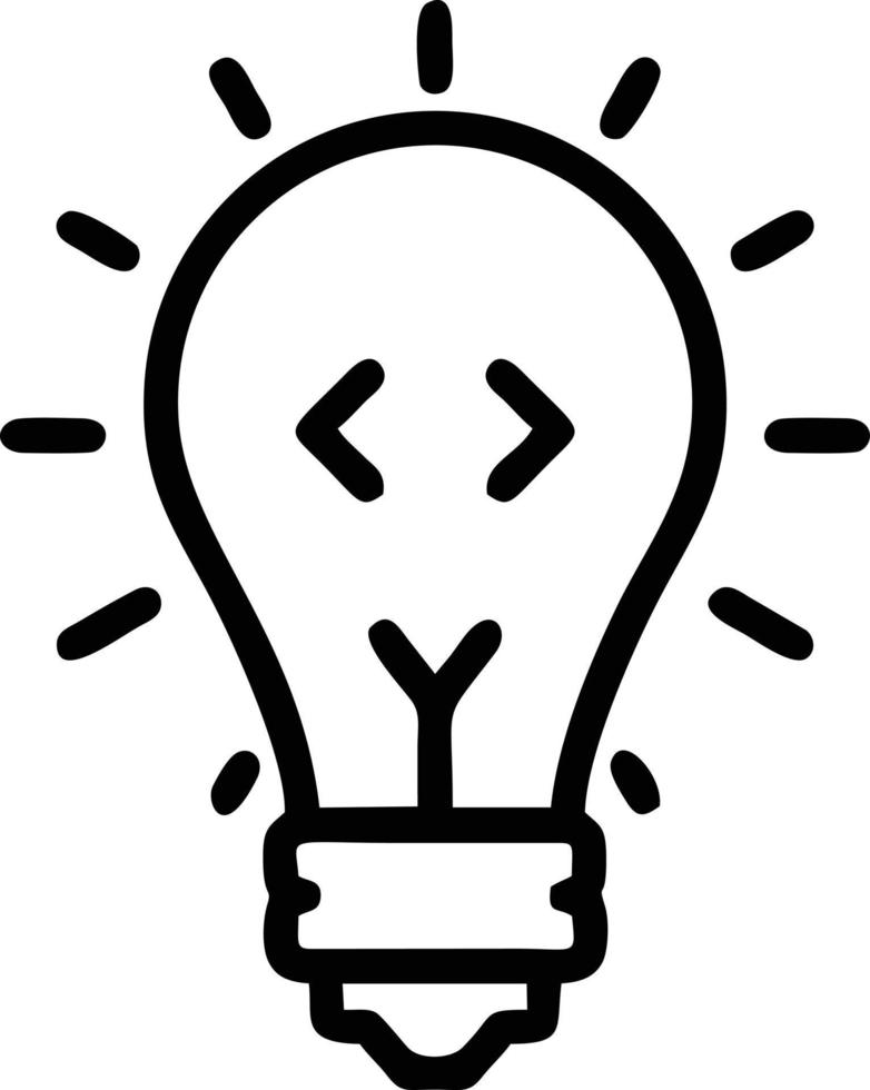 Idea solution icon symbol vector image. Illustration of the creative innovation concept design. EPS 10