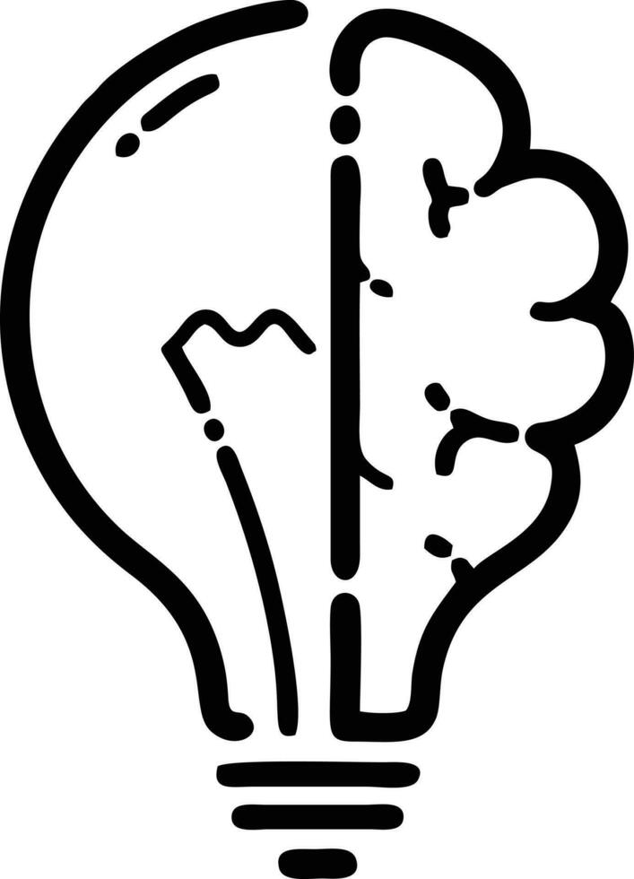 Idea solution icon symbol vector image. Illustration of the creative innovation concept design. EPS 10