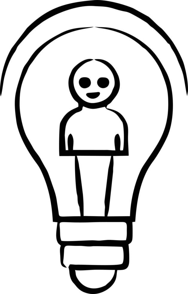 Idea solution icon symbol vector image. Illustration of the creative innovation concept design. EPS 10