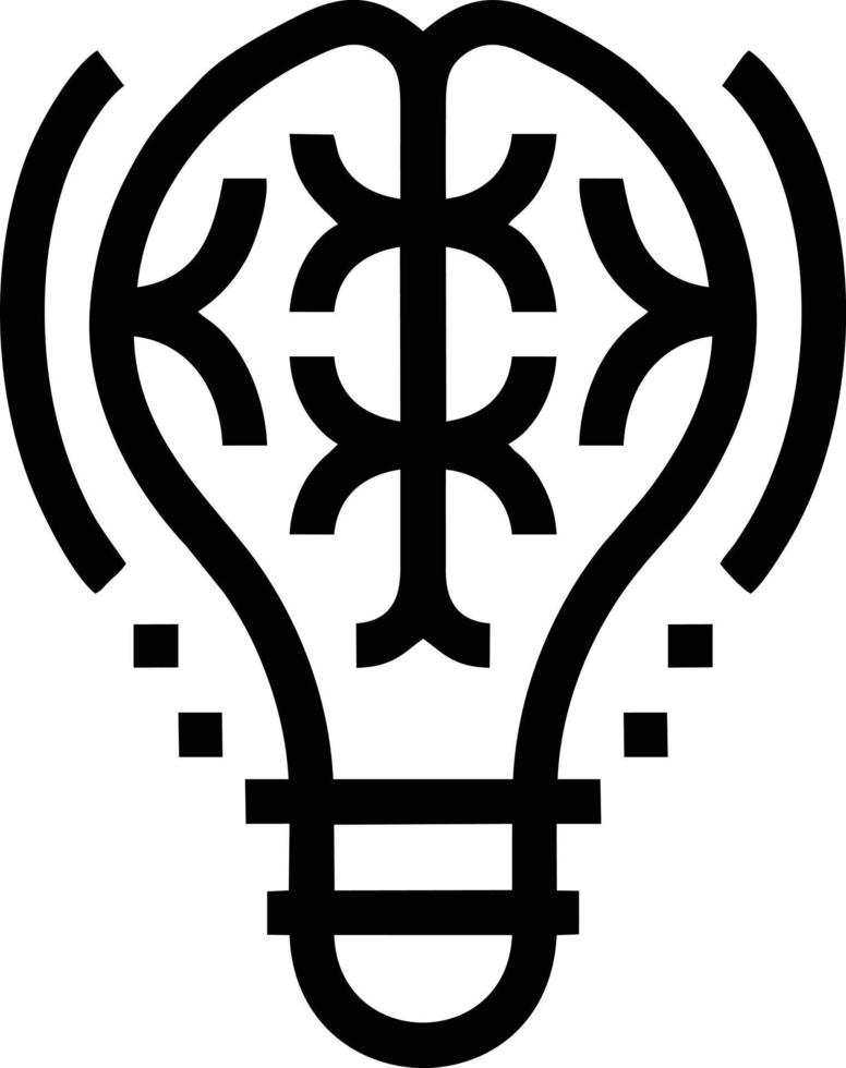 Idea solution icon symbol vector image. Illustration of the creative innovation concept design. EPS 10