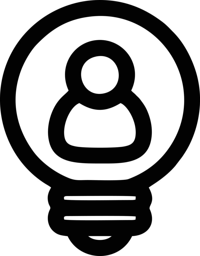 Idea solution icon symbol vector image. Illustration of the creative innovation concept design. EPS 10